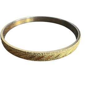 Vintage Monet Gold Tone Bangle Bracelet